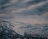 Aquarell - Blaue Stunde